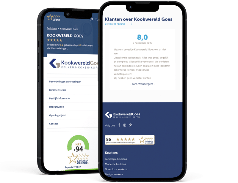 Kookwereld Goes klanten reviews