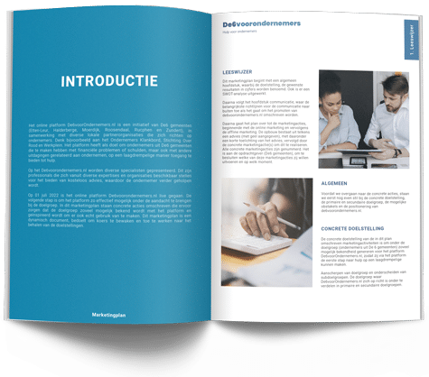 Marketingplan - de6voorondernemers