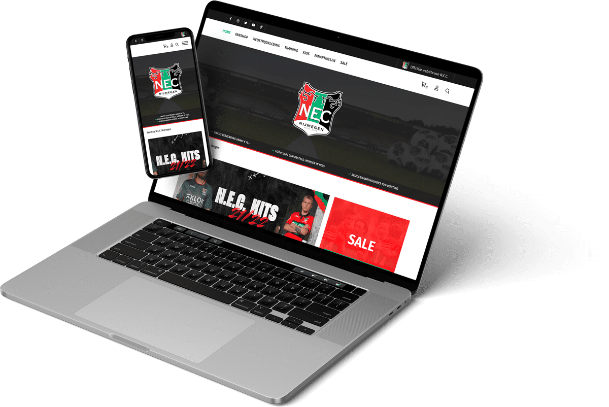 NEC Nijmegen website responsive